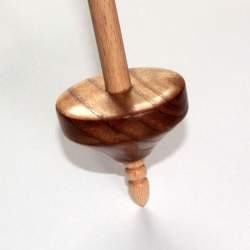 Bottom Whorl Drop spindle - 21g - Elm Bottom Whorl Drop spindle - 21g - Elm