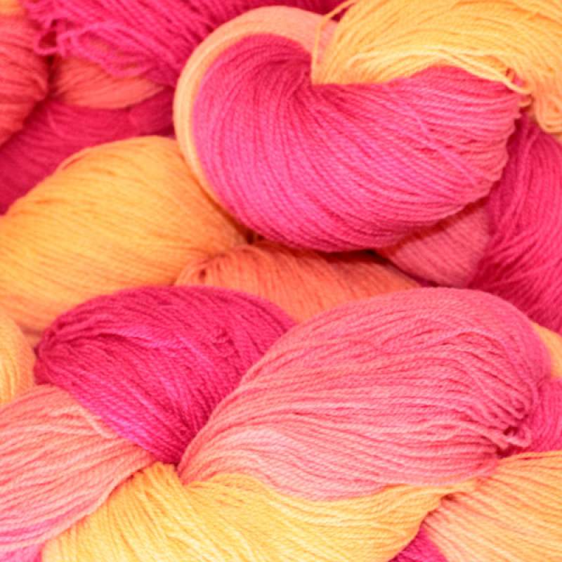 Merino lace weight yarn 100g - Mardi Gras