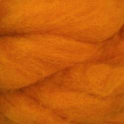 Romney carded sliver Amber - 100g Romney carded sliver Amber - 100g
