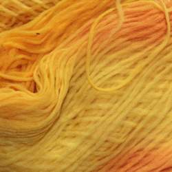 Space Dyed Pencil Roving - Sun - 50g