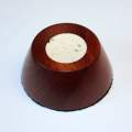 Sapele spindle bowl with white Corian inset