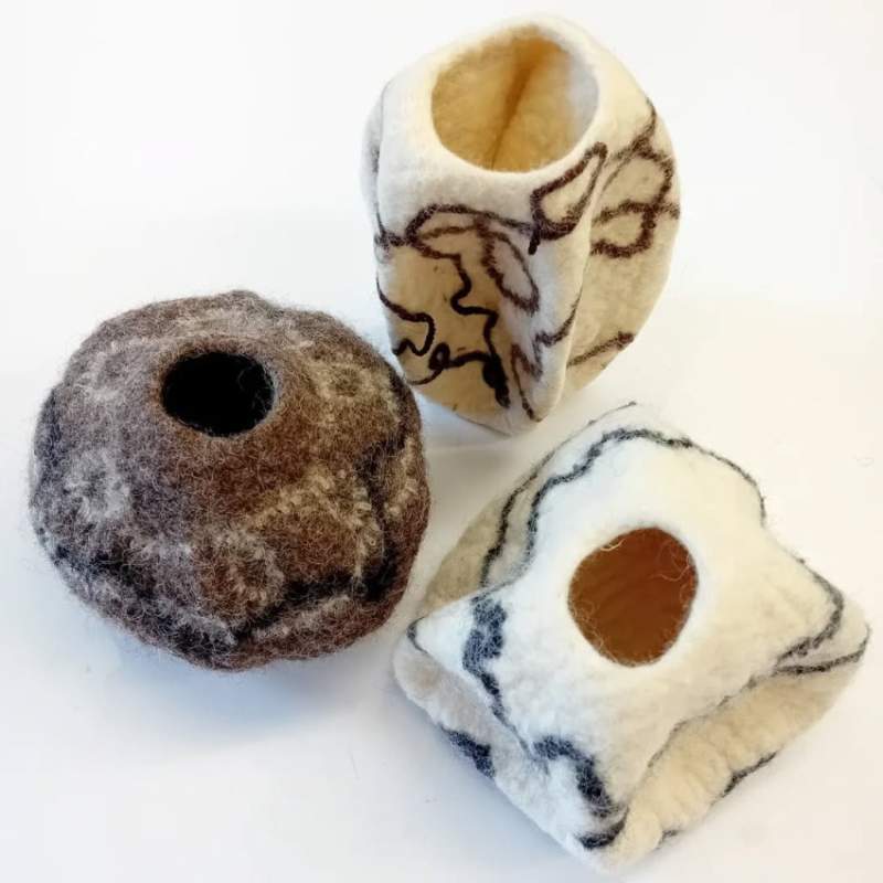 Wet felted pots workshop - Sat 3rd Oct
