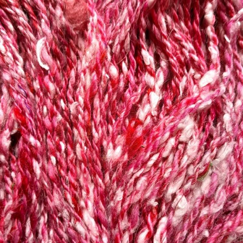 Handspun Yarn Aran-Raspberry